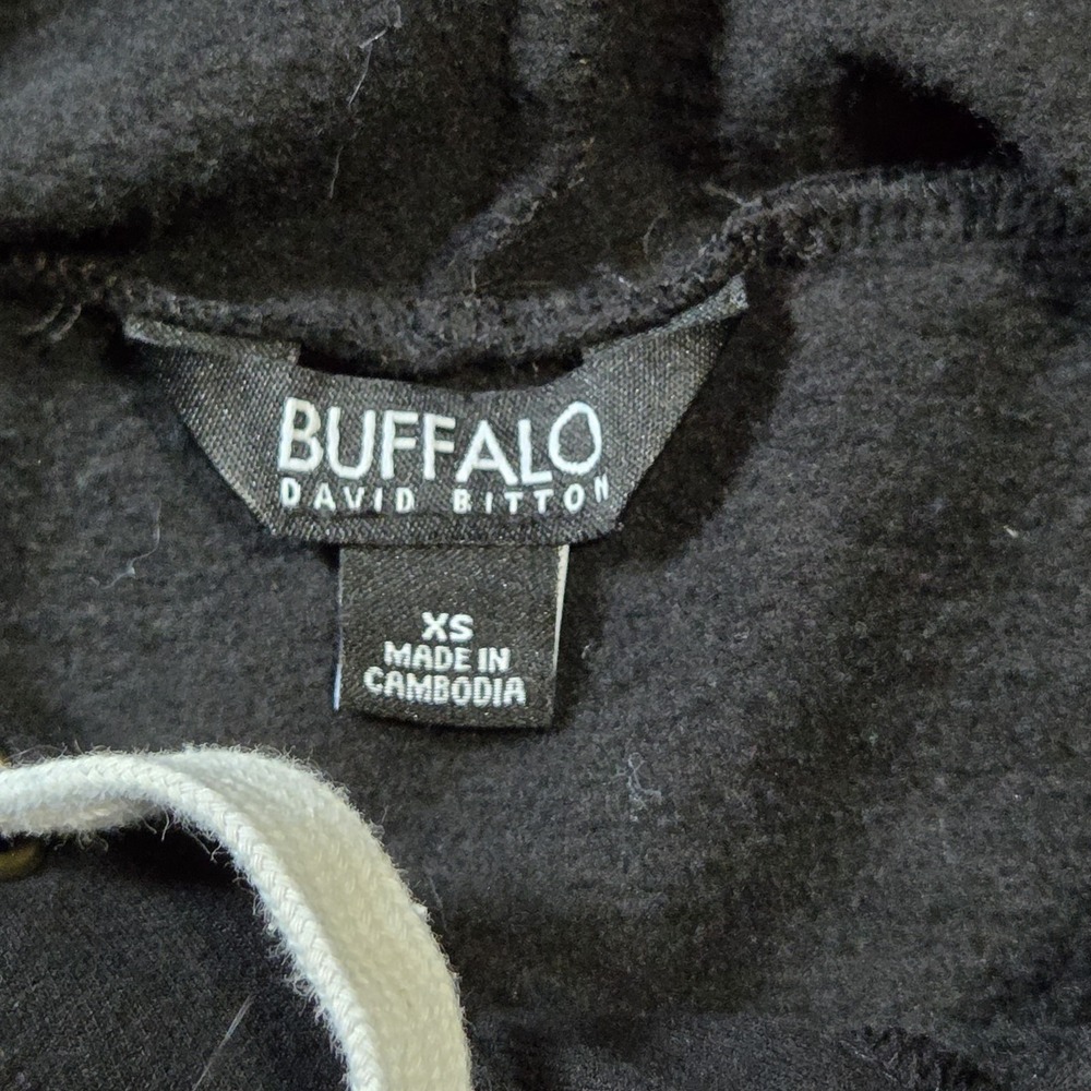 Buffalo David Bitton Women's Black Hoodie XS Regular Size - Picture 3 of 6